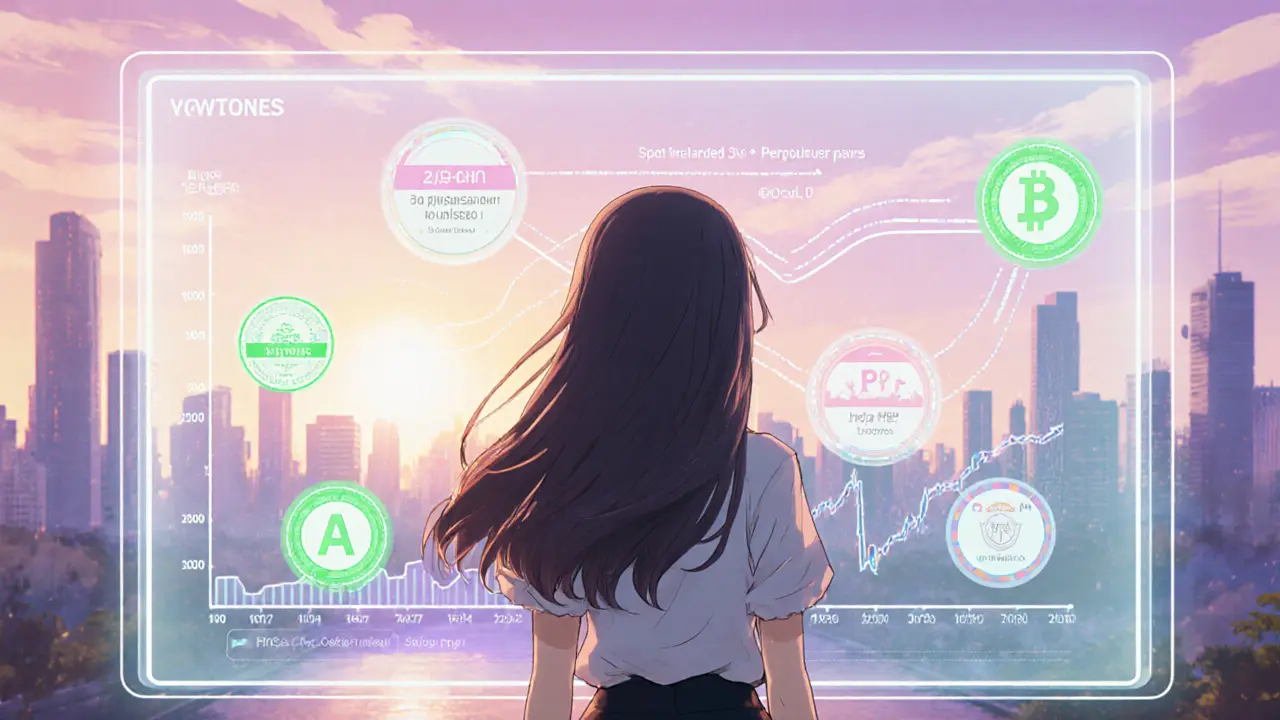 Héroïne anime face à une feuille de route futuriste d&#039;Apex Protocol.