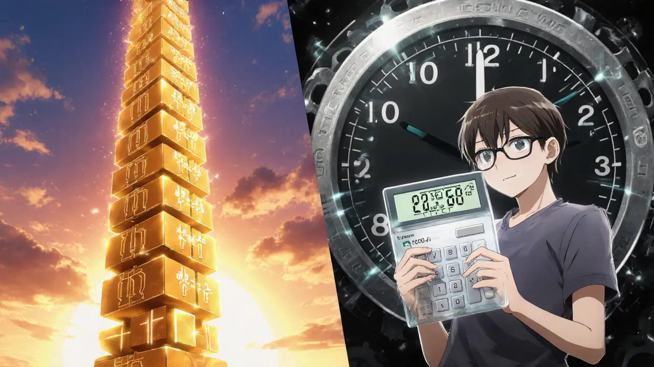 Illustration de l’ajustement de la difficulté montrant 2015 blocs, un chronomètre et le calcul du ratio.