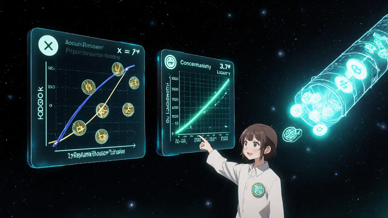 Panels holographiques montrant les trois types de pools d&#039;Astroport.