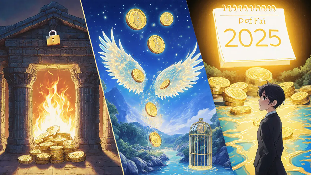 Mosaïque anime d&#039;un portefeuille équilibré : verrouillé, flexible et liquide en stETH.