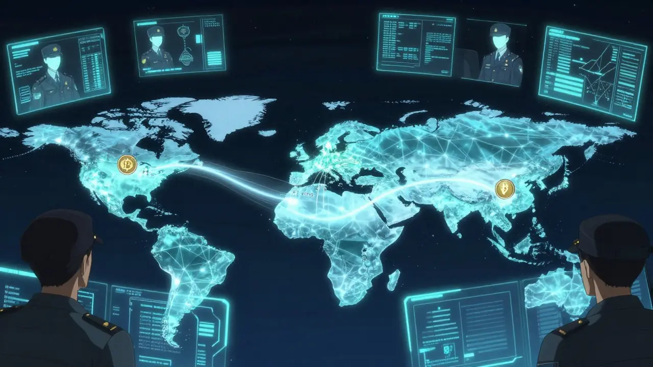 Surveillance transfrontalière des cryptomonnaies par les autorités internationales