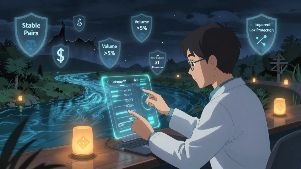 Un fournisseur expérimenté gère prudemment sa liquidité avec des protections contre la perte impermanente.