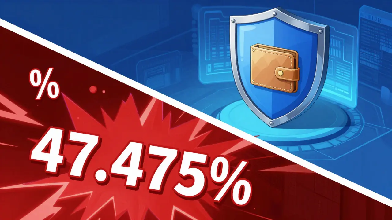 Comparaison visuelle entre l'exonération fiscale à long terme et la taxe à court terme.