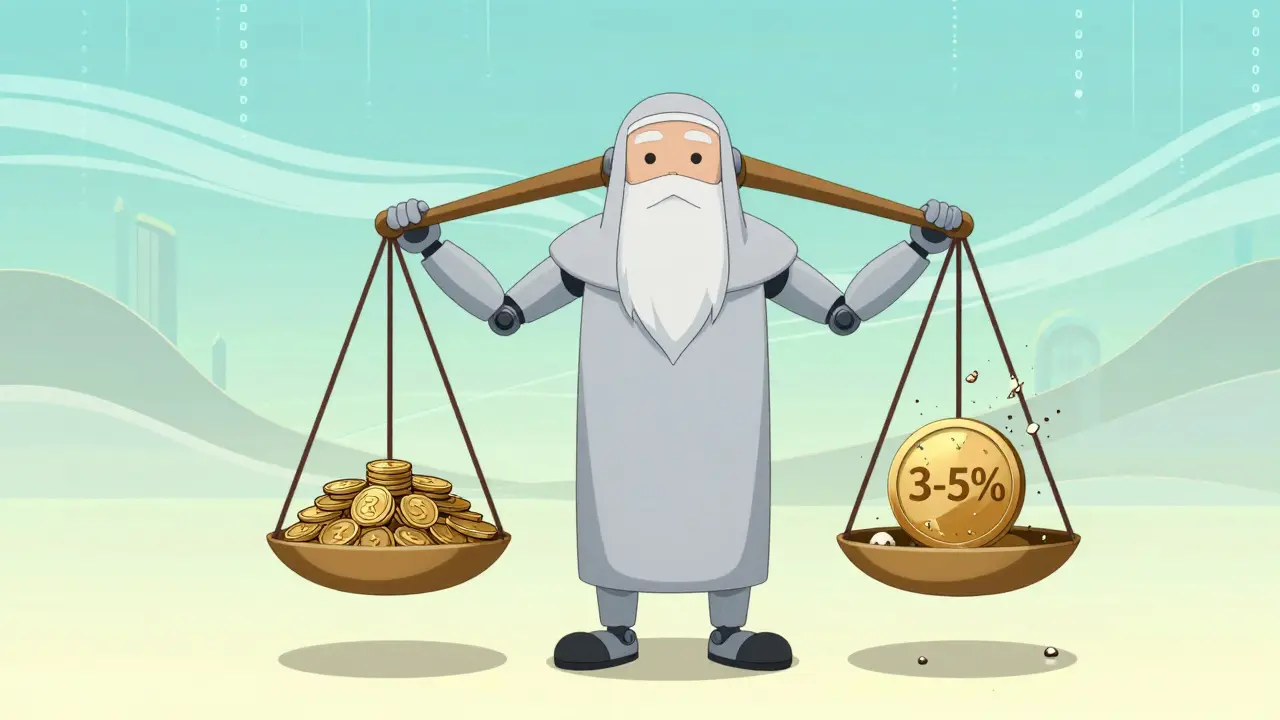 Balance stratégique montrant le taux de redevance optimal pour les créateurs