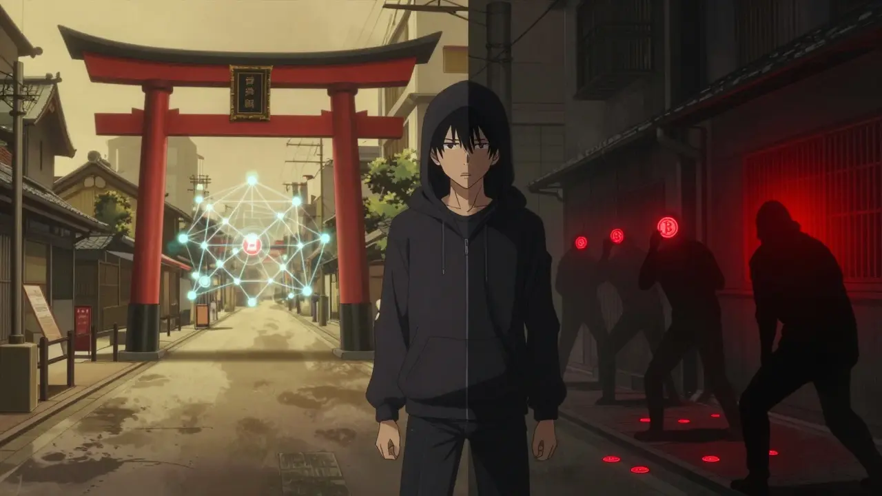 Contraste entre la régulation stricte au Japon et l'interdiction en Chine dans un style anime