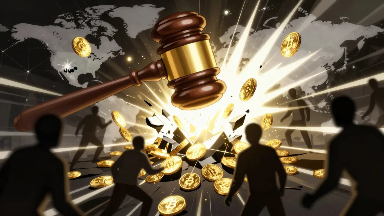 Le marteau des sanctions OFAC fracassant un réseau de blanchiment crypto