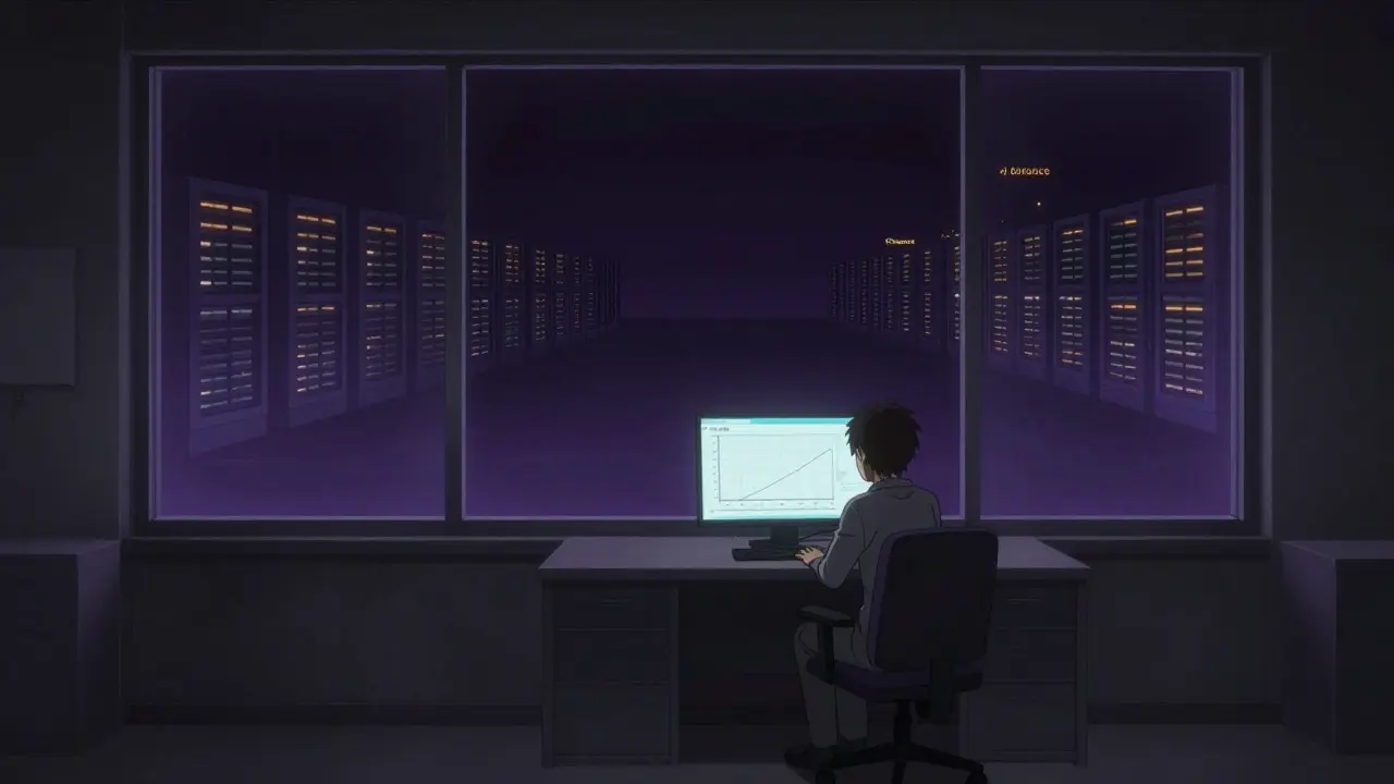 Scène anime sombre illustrant le faible trafic et l'isolement de la plateforme