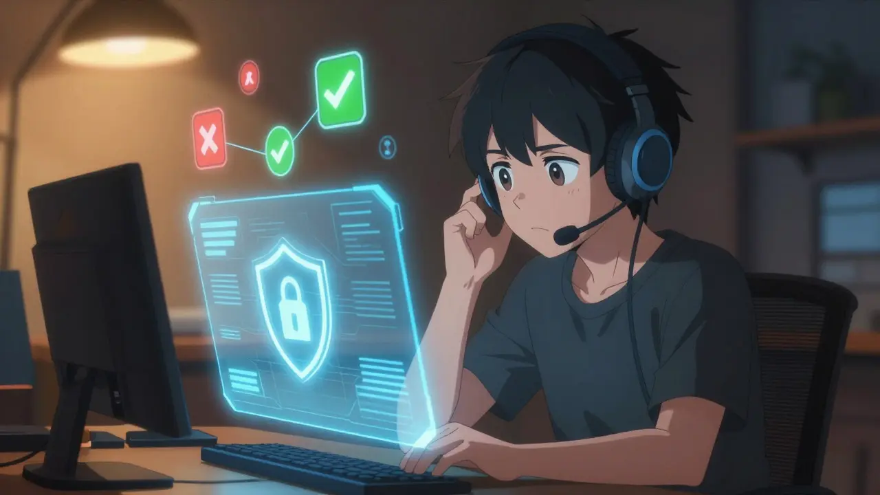 Personnage anime vérifiant la sécurité de son portefeuille crypto