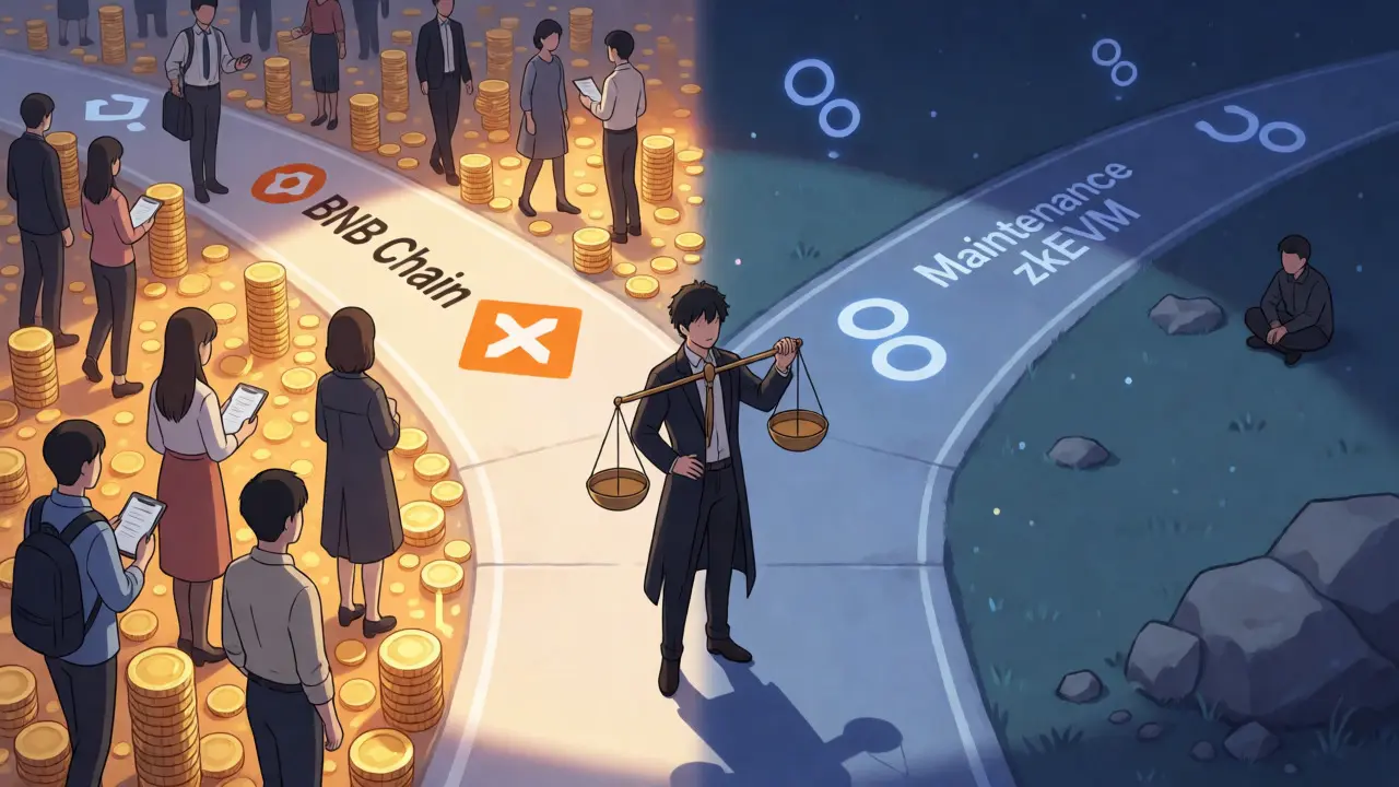 Scène anime d'un stratège pesant les coûts de maintenance contre le volume d'échange.