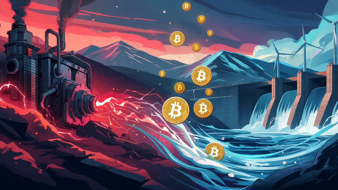 Équilibre entre énergie des ASIC et sources renouvelables